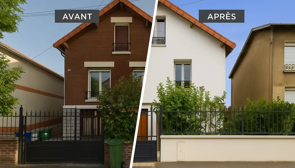 Isolation + ravalement d’une maison à Pontault-Combault